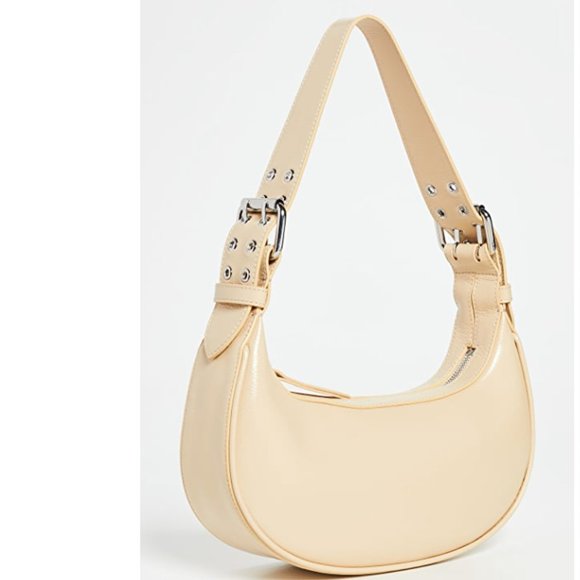 BY FAR Handbags - BY FAR Soho Sand Gloss Grained Leather Bag